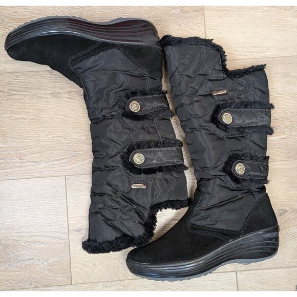 Pajar Canada Chloe Women's Winter Snow Boots Size 10 BlackTall  Zip Waterproof - Picture 8 of 12